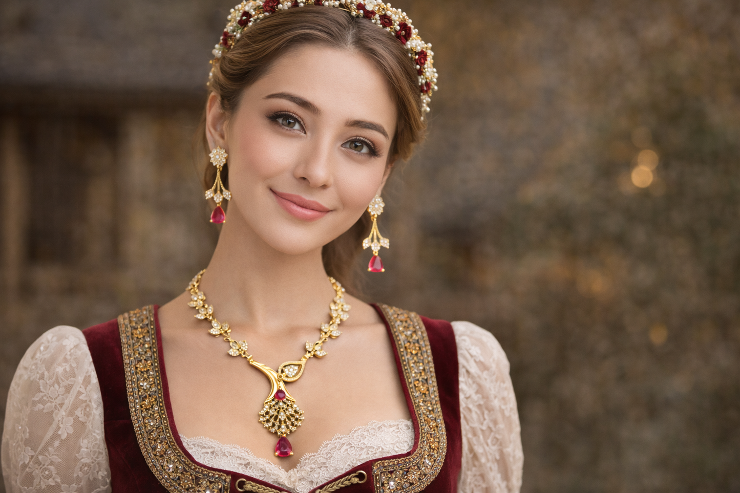 Vellorene Crystal Drop Necklace Set – Statement Luxury Fashion Jewelry