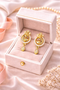 Vellorene Swan Motif Drop Earrings – Gold-Tone Fashion Jewellery