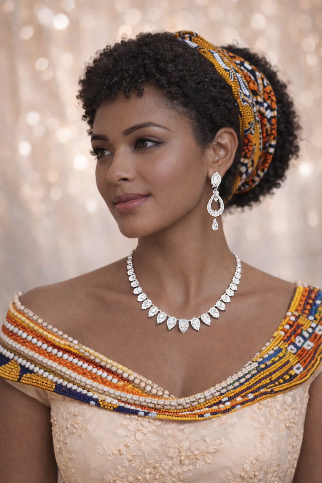 Vellorene Leaf Drop Necklace Set – Modern Statement Fashion Jewelry