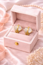 fan crystal stud earrings gold tone vellorene fashion jewellery baguette earrings