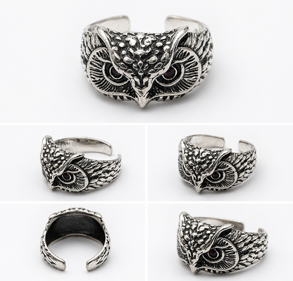 PRISMETIC Owl Guardian Statement Ring