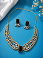 Vellorene Midnight Crystal Statement Necklace Set