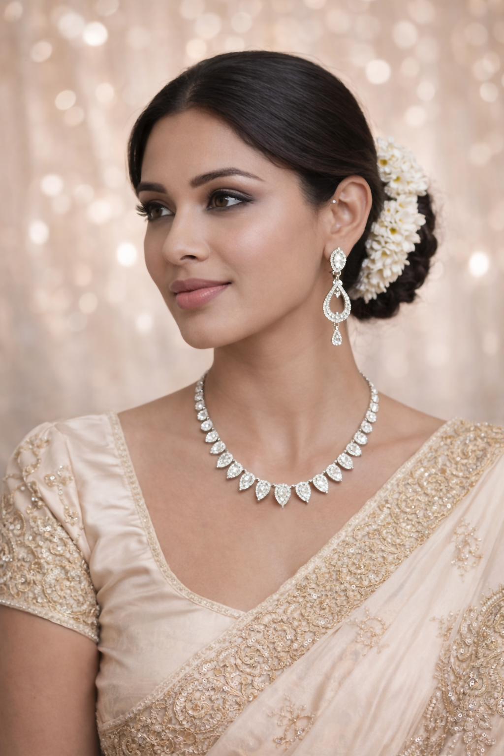Vellorene Leaf Drop Necklace Set – Modern Statement Fashion Jewelry
