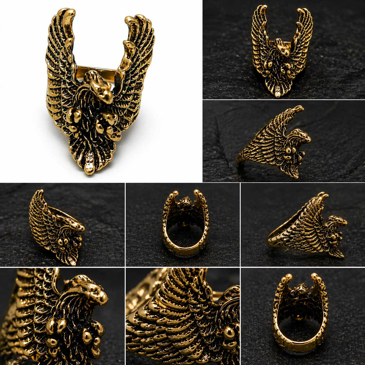 PRISMETIC Phoenix Wing Statement Ring