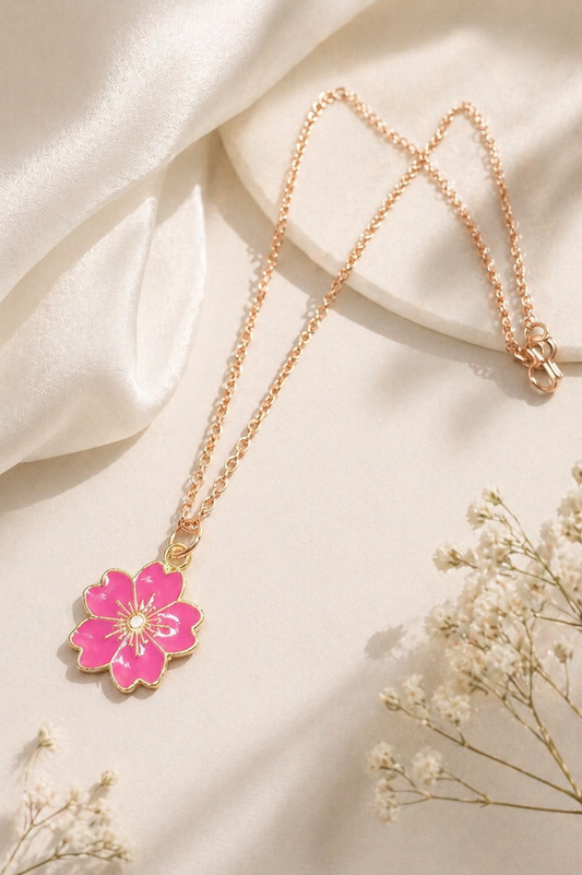 Vellorene Blossom Charm Pendant Necklace
