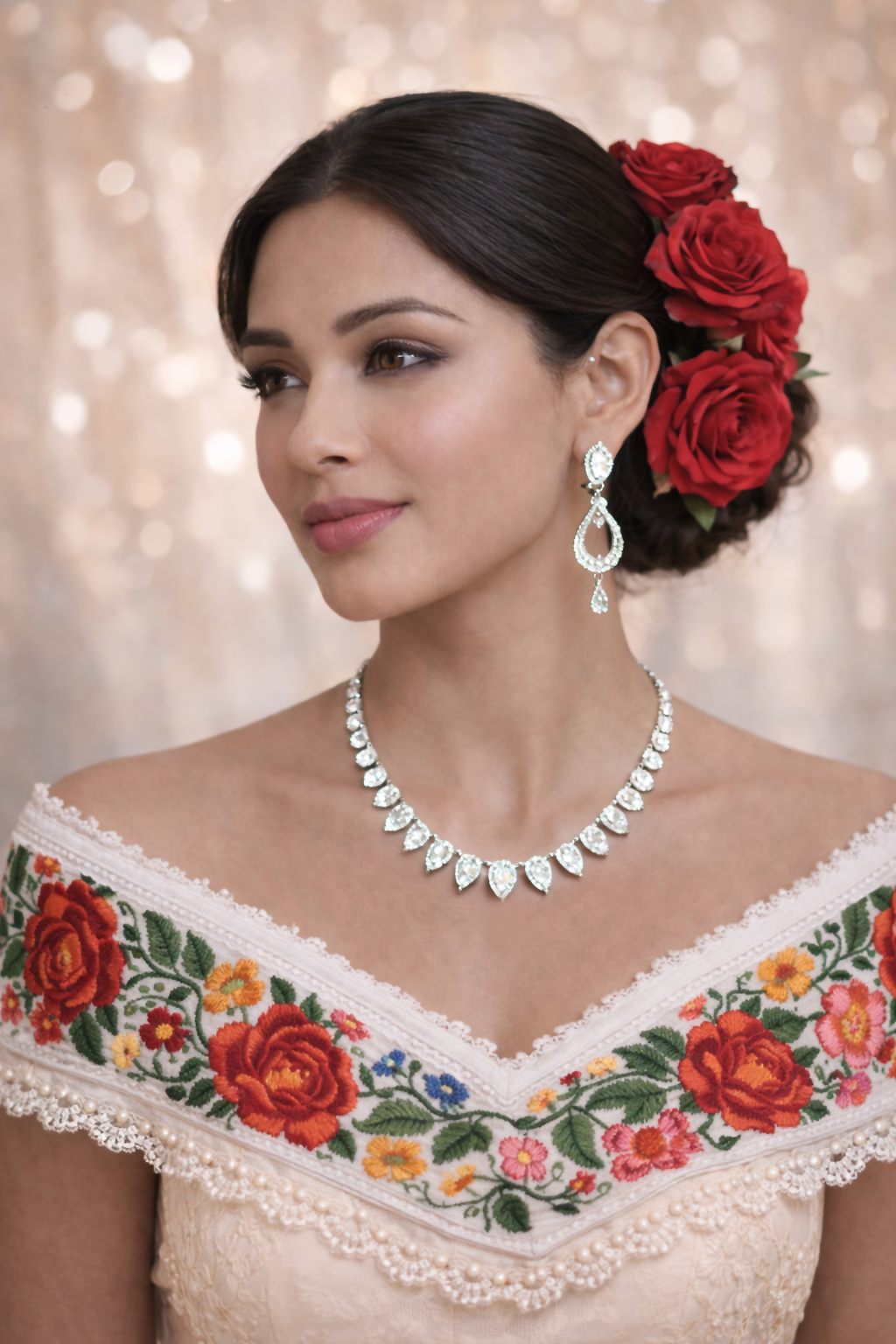 Vellorene Leaf Drop Necklace Set – Modern Statement Fashion Jewelry