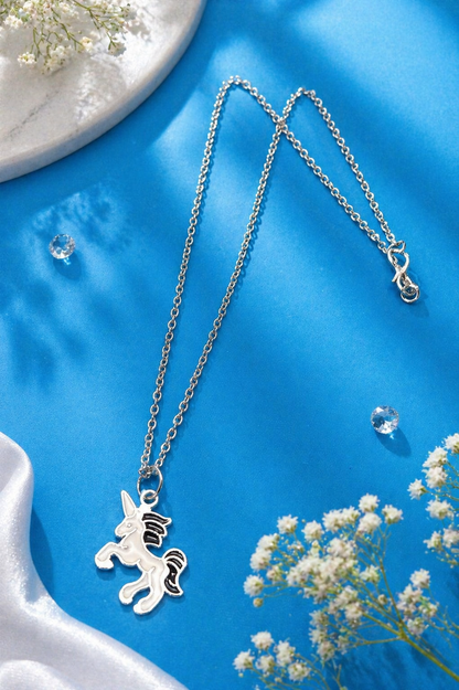 Vellorene Unicorn Charm Pendant Necklace
