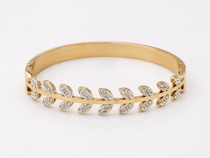 Vellorene Crystal Leaf Luxe Bracelet
