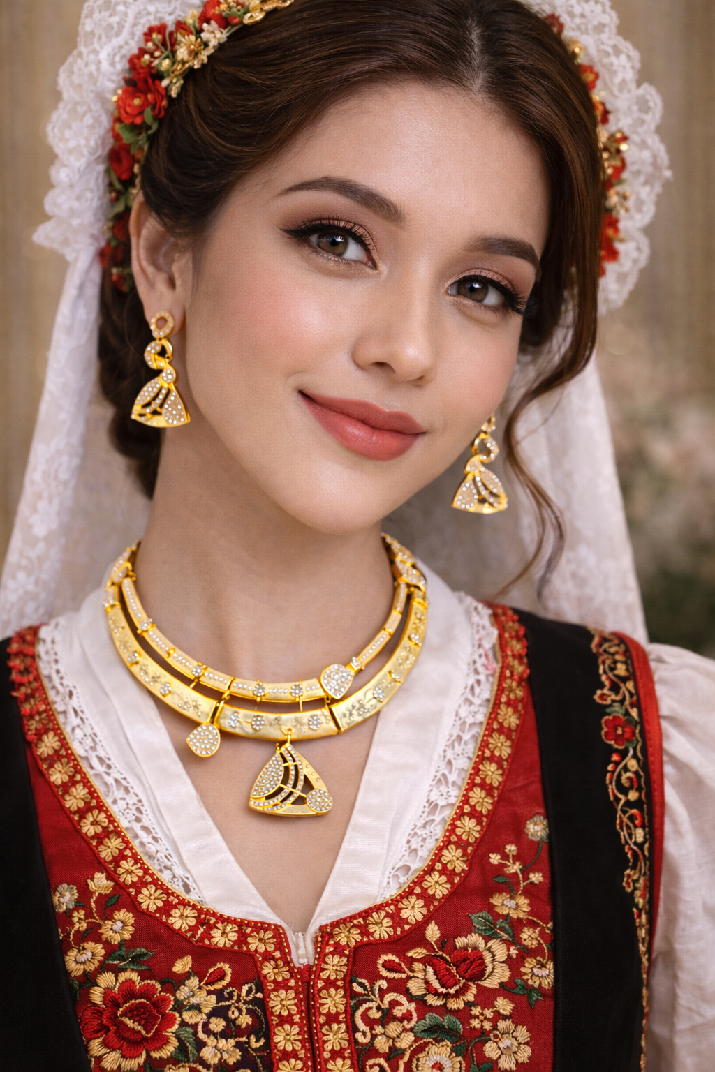 Vellorene Contemporary Layered Necklace Set – Modern Statement Fashion Jewelry