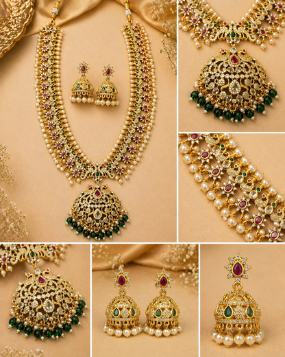 Vellorene Grand Maharani Bridal Necklace Set