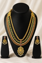 Vellorene Grand Heritage Layered Temple Necklace Set