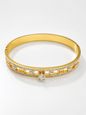 Vellorene Royale Crystal Gold Bracelet for Women