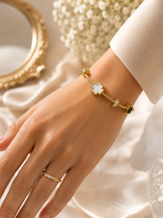 Vellorene Clover Charm Luxury Bracelet for Women