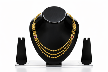Vellorene Regal Cascade Layered Necklace Set
